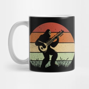 Bigfoot Playing The Sitar Hindustani Musical Instrument Sitarist Mug